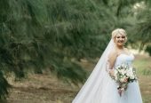 Romantic A-line wedding dress