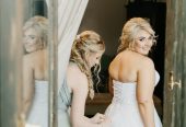 Romantic A-line wedding dress