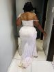 Modern, elegant and classy white wedding dress!