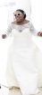 Elegant white wedding dress