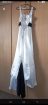 White and Black Wedding Dress